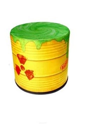 Pufa dekoracyjna Poison okrągła multikolor do salonu i sypialni nowoczesna Intesi 40 cm