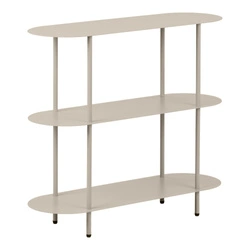 Regał metalowy Rieti House Nordic na książki loftowy piaskowy 90 cm