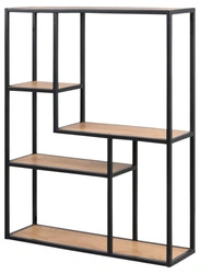 Regał wiszący Seaford VIII metalowy na książki i dekoracje do salonu w stylu industrialnym 75 cm