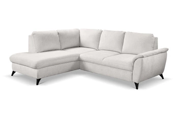 Narożnik z funkcją spania Nevada lewy szary nowoczesny do salonu z pojemnikiem