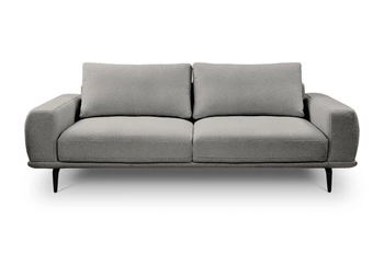 Sofa rozkładana Salmi 3 osobowa z funkcją spania jasnoszara do salonu skandynawska