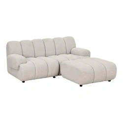 Sofa modułowa Taza narożna 2,5-osobowa piaskowa do salonu
