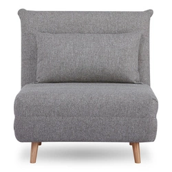 Sofa rozkładana jednoosobowa Marlow 1 szara skandynawska do salonu i pokoju młodzieżowego