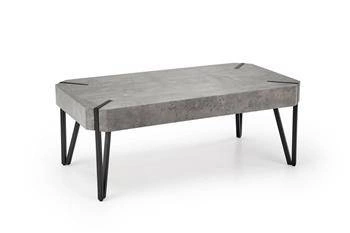 Stolik kawowy Lofty prostokątny szary betonowy nowoczesny loftowy metalowy do salonu 110x60 cm
