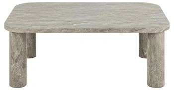 Stolik kawowy Solano prostokątny szary marmurowy 100x75 nowoczesny
