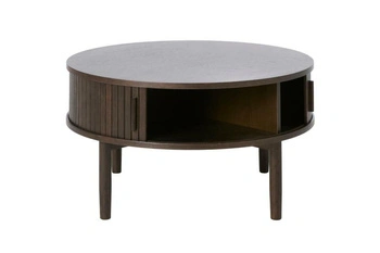 Stolik kawowy Meta okrągły 85 cm dębowy nowoczesny do salonu