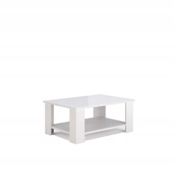 Stolik kawowy Flory 100 cm biały połysk nowoczesny prostokątny do salonu Intesi