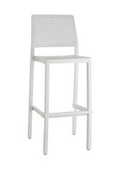 Hoker Emi 75 cm szary jasny nowoczesny z oparciem do kuchni i jadalni SCAB Design