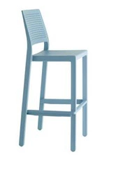 Hoker Emi 65 cm niebieski nowoczesny z oparciem do kuchni i jadalni sztaplowany SCAB Design