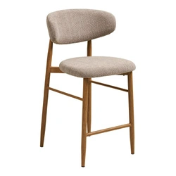 Hoker Levanto piaskowy skandynawski tapicerowany 65 cm do kuchni
