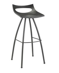 Hoker Diablito 65 cm nowoczesny antracytowy bez oparcia do kuchni i wyspy SCAB Design