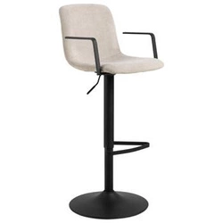 Hoker Pablo beżowy obrotowy z oparciem i podłokietnikami do kuchni nowoczesny Actona