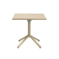 Stół składany kwadratowy Eco 70x70 cm beżowy do kuchni i ogrodu nowoczesny SCAB Design