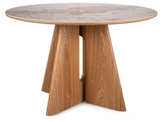 Stół okrągły Leban 120 cm marmur do jadalni i salonu nowoczesny