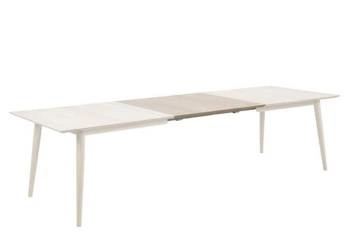 Dodatkowe blaty rozkładane do stołu jadalnianego Century Actona dąb biały skandynawski 50x100 cm