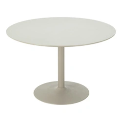 Stół okrągły Riva piaskowy 120 cm nowoczesny do jadalni i salonu