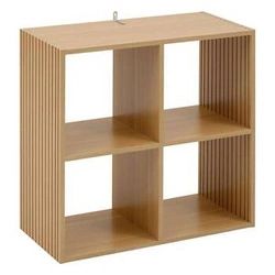 Szafka stojąca Tasso z 4 półkami do salonu i przedpokoju naturalna modułowa boho 5five
