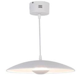 Lampa wisząca LED Lund 48 cm biała nowoczesna do salonu i jadalni nad stół