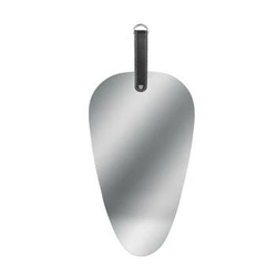 Lustro wiszące Pagaj Intesi asymetryczne bez ramy na pasku do przedpokoju 48x21 cm