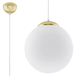 Lampa wisząca kula UGO 30 złota nowoczesna szklana do salonu kuchni lub nad stół