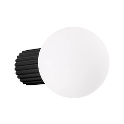 Kinkiet ścienny HALO czarny nowoczesny IP44 do łazienki salonu i sypialni SOLLUX LIGHTING