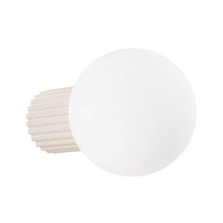 Nowoczesny kinkiet ścienny HALO beżowy IP44 do łazienki i salonu aluminium szkło 17 cm