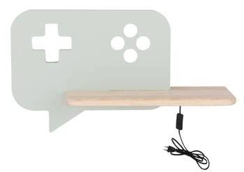 Kinkiet ścienny LED Console miętowy drewniany do pokoju dziecięcego klasyczny 5W 4000K