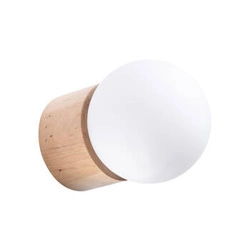 Kinkiet ścienny drewniany BOOMO SOLLUX LIGHTING nowoczesny naturalny do salonu i sypialni
