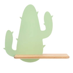 Kinkiet ścienny LED Cactus 2 zielony drewniany do pokoju dziecięcego klasyczny CANDELLUX