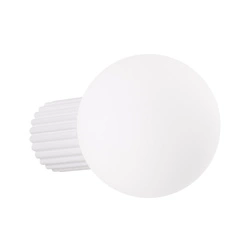 Nowoczesny biały kinkiet ścienny HALO IP44 do salonu i sypialni aluminium szkło SOLLUX