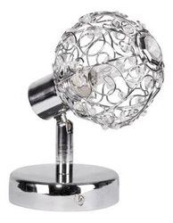 Kinkiet ścienny Collar nowoczesny regulowany chrom glamour do sypialni i przedpokoju CANDELLUX