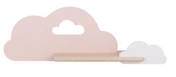 Kinkiet Cloud LED 5W różowy drewniany klasyczny do pokoju dziecięcego CANDELLUX