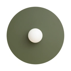 Kinkiet ścienny AKE 50 oliwkowy zielony industrialny do salonu