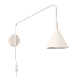 Kinkiet ścienny NOX beżowy nowoczesny metalowy do sypialni i salonu SOLLUX LIGHTING 61 cm