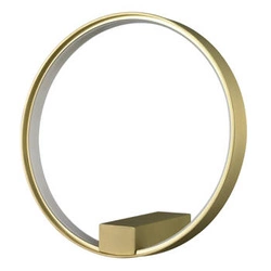 Kinkiet LED ACIRCULO złoty 30 cm nowoczesny lampa ścienna do salonu i sypialni