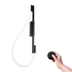 Kinkiet ścienny GALAKSE czarny LED regulowany nowoczesny do salonu i sypialni Thoro