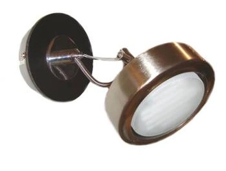 Kinkiet ścienny Earth nowoczesny metalowo-drewniany regulowany LED do sypialni i salonu