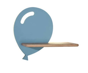 Kinkiet ścienny LED Balloon niebieski drewniany do pokoju dziecięcego 4W klasyczny CANDELLUX