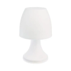 Nowoczesna lampka nocna LED Atmosphera Dokk biała 19cm bezprzewodowa do sypialni i salonu