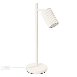 Lampka biurkowa KARBON beżowa nowoczesna regulowana do sypialni i gabinetu SOLLUX LIGHTING
