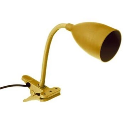 Lampka nocna Sily żółta z klipsem nowoczesna do biurka i sypialni Atmosphera 43 cm