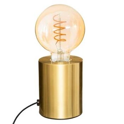 Lampka nocna do sypialni Saba złota nowoczesna metalowa glamour Atmosphera na stolik