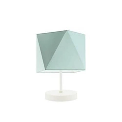 Lampka nocna do sypialni PASADENA miętowa z abażurem nowoczesna skandynawska LYSNE 30 cm