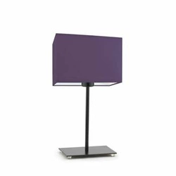 Lampka nocna do sypialni nowoczesna fioletowa z abażurem AMALFI LYSNE 40 cm