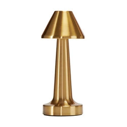 Lampka nocna LED TAVOLO B złota dotykowa nowoczesna do sypialni metalowa Step into Design
