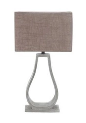 Lampka nocna Femo nowoczesna beżowa z abażurem do sypialni i salonu CANDELLUX 39,5 cm