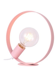 Lampka nocna nowoczesna Nexo różowa metalowa do sypialni i pokoju dziecka Ledea 25 cm