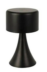 Lampka nocna LED Tirset Intesi czarna metalowa bezprzewodowa do sypialni i salonu