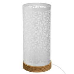 Lampka nocna do sypialni dotykowa biała z motywem kwiatowym Lamby Atmosphera nowoczesna