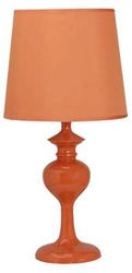 Lampka nocna do sypialni Berkane pomarańczowa nowoczesna z abażurem CANDELLUX LIGHTING